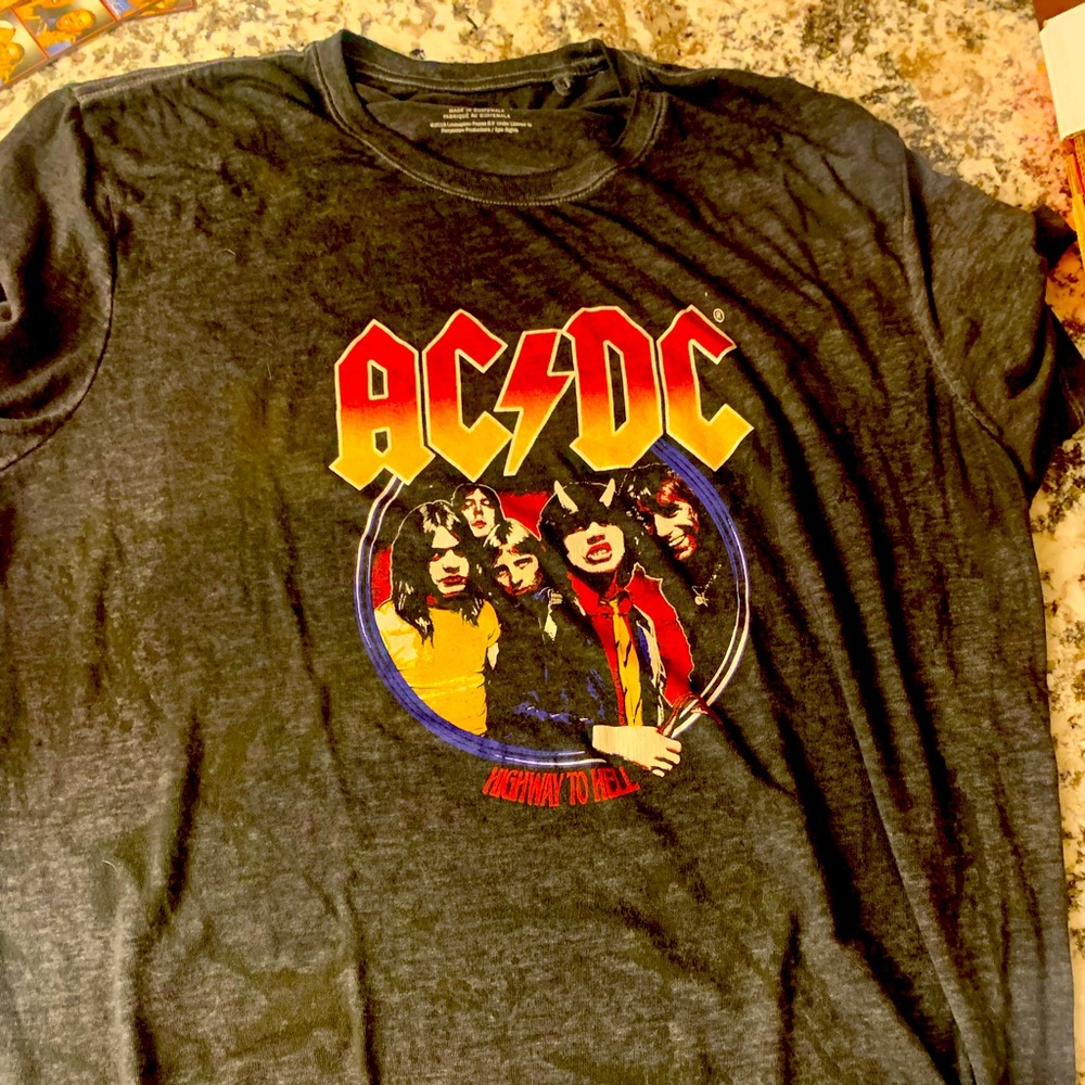 XXL Lucky Brand AC/DC shirt.